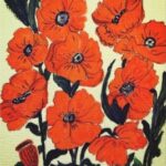 orange poppies